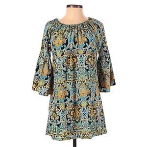 Bohemian Print Mini Dress